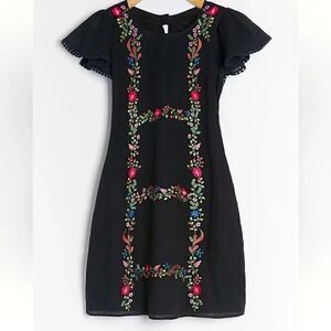 Ranna Gil Georgine embroidered mini dress